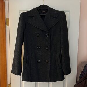 Elegant Charcoal Peacoat for Women